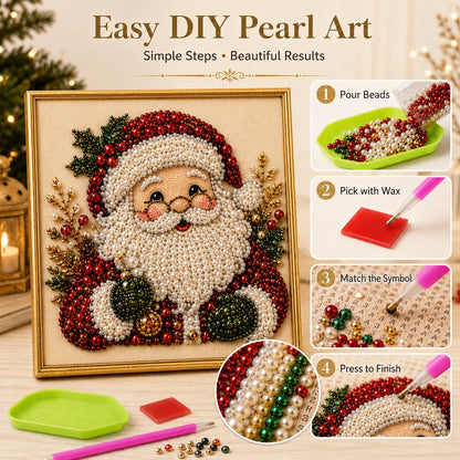 Felzoruni®🧘Relaxing & Beginner-Friendly - 🎨💎DIY Christmas Pearl Art Kit