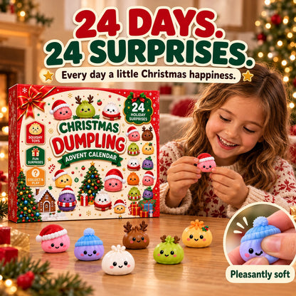 Felzoruni®🔥LIMITED-TIME 50% OFF! 2026 Christmas Dumpling Advent Calendar, 24-Day Countdown • Twenty Four Days Of Squishy - Dumpling Advent Calendar