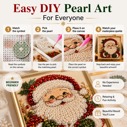Felzoruni®🧘Relaxing & Beginner-Friendly - 🎨💎DIY Christmas Pearl Art Kit