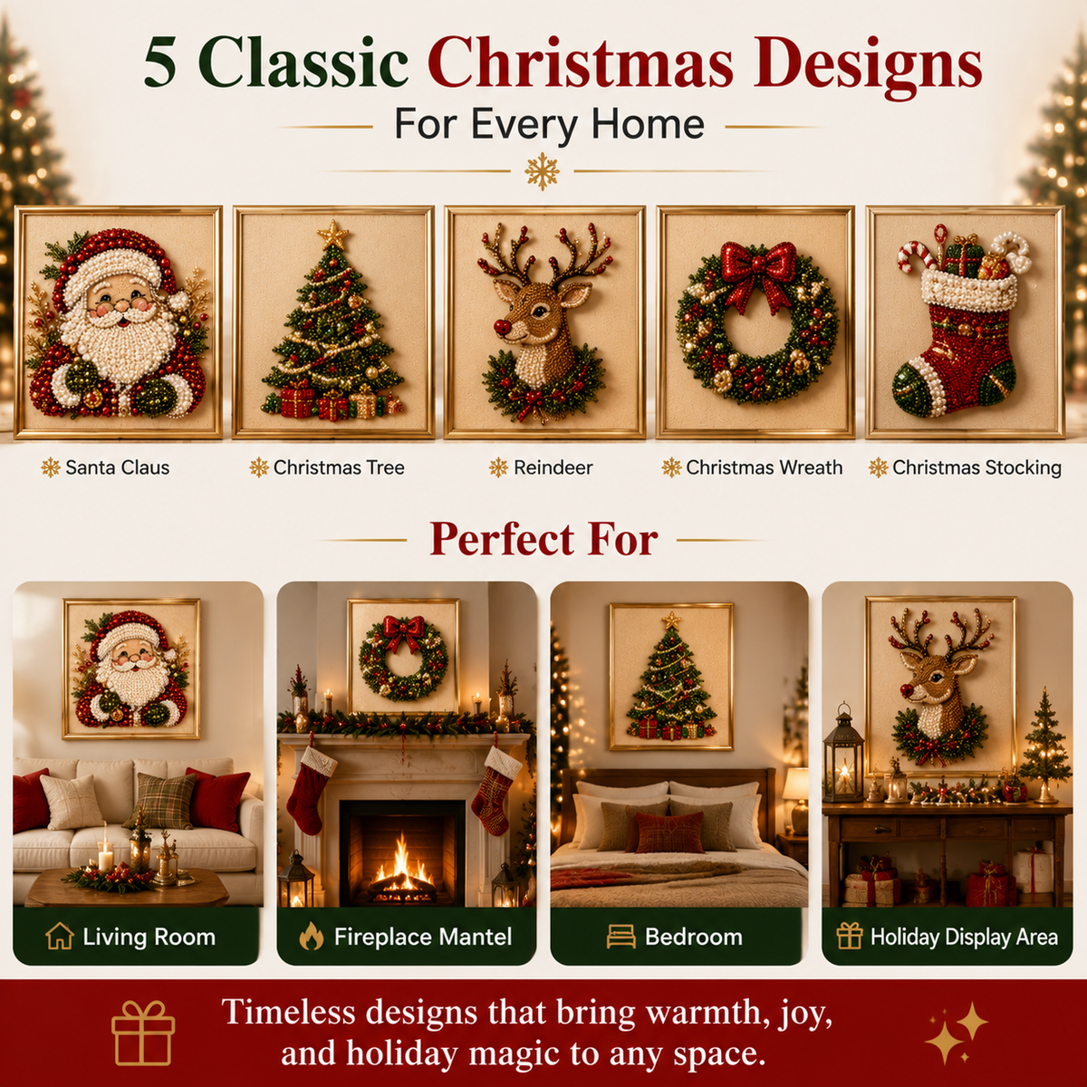 Felzoruni®🧘Relaxing & Beginner-Friendly - 🎨💎DIY Christmas Pearl Art Kit