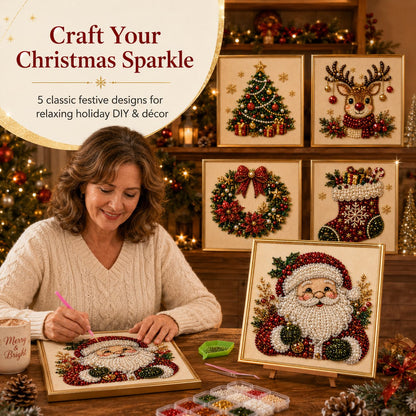 Felzoruni®🧘Relaxing & Beginner-Friendly - 🎨💎DIY Christmas Pearl Art Kit
