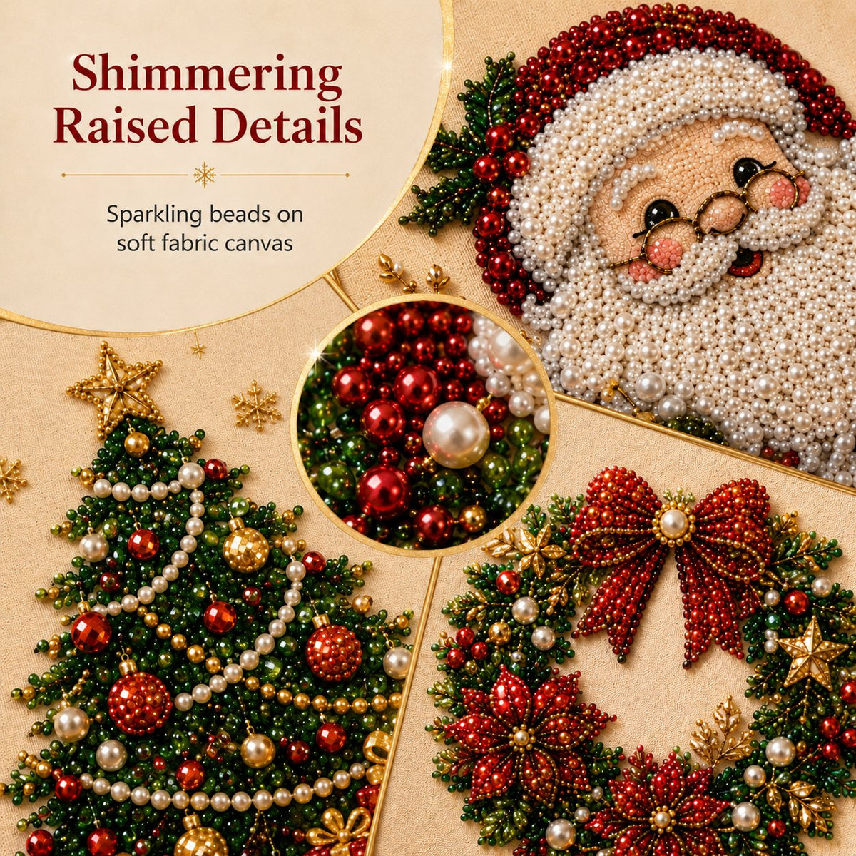 Felzoruni®🧘Relaxing & Beginner-Friendly - 🎨💎DIY Christmas Pearl Art Kit