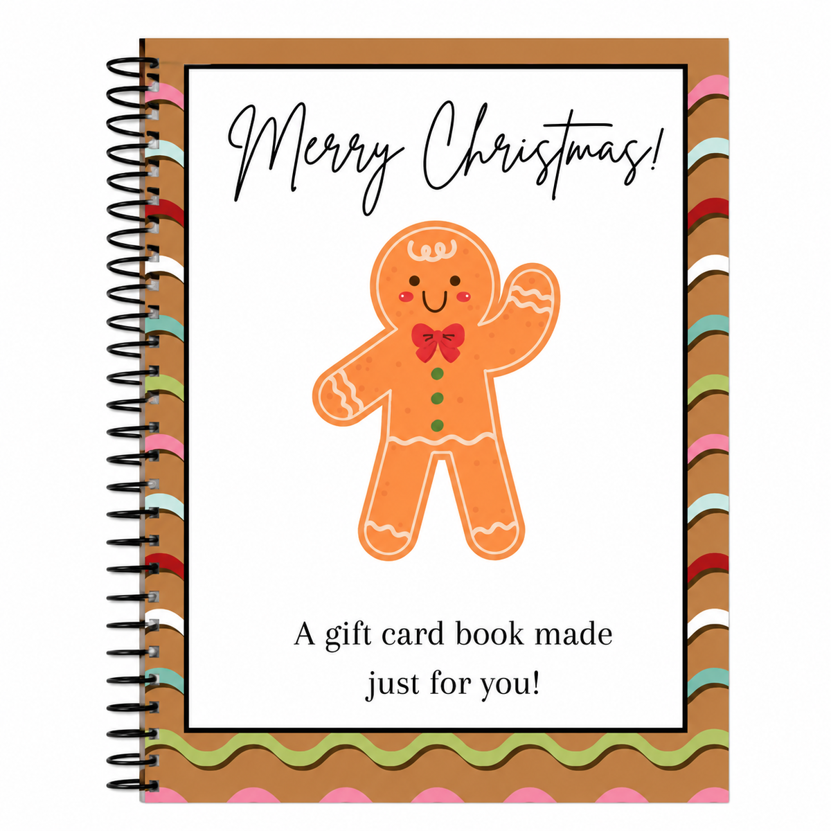 Felzoruni®🔥🎁70% OFF!!!-Ready for Christmas!🎅Christmas Gift Card Booklet -👍DIY Spiral-Bound Christmas Gift Card Holder Book